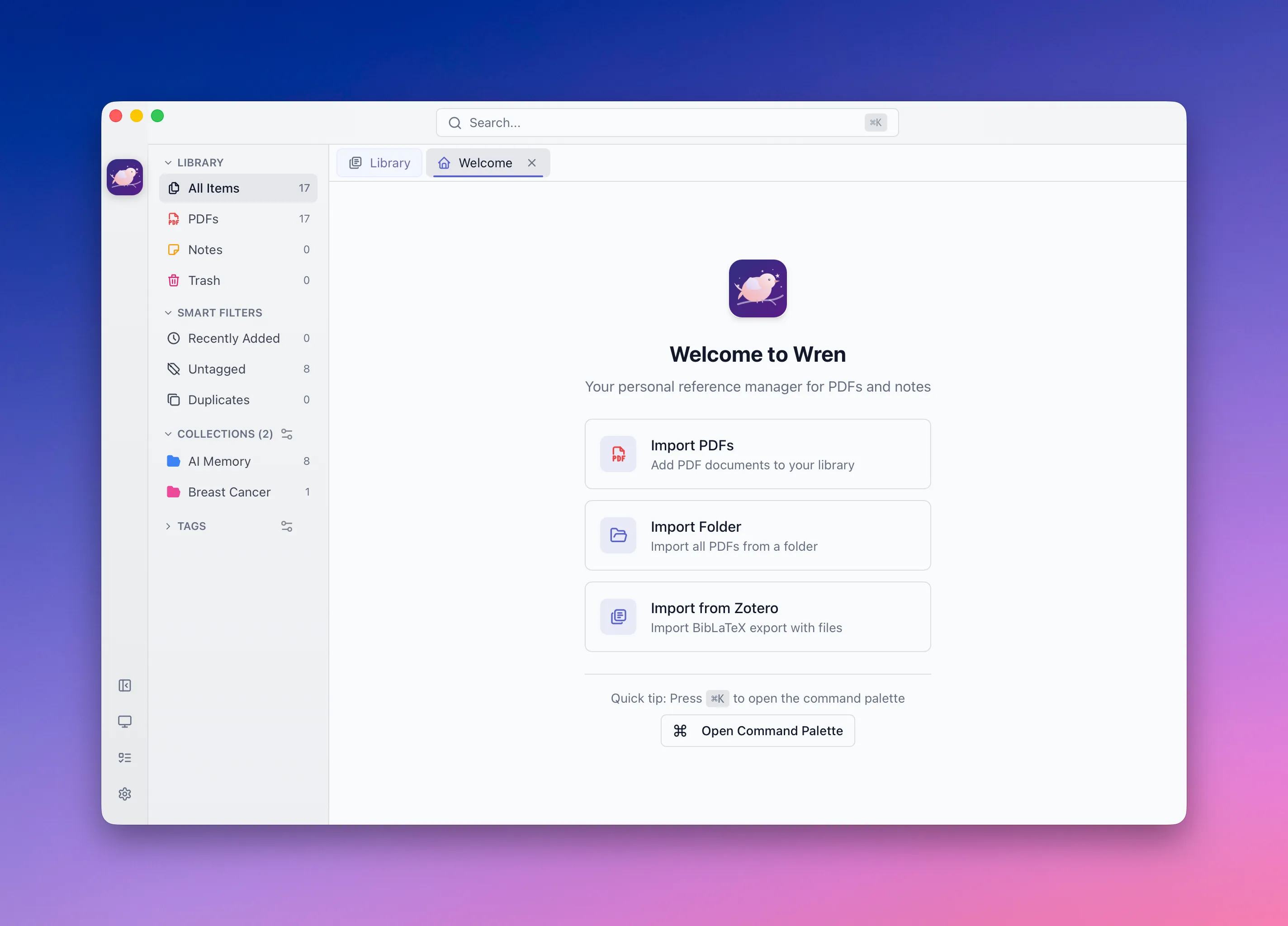 Wren — your research library