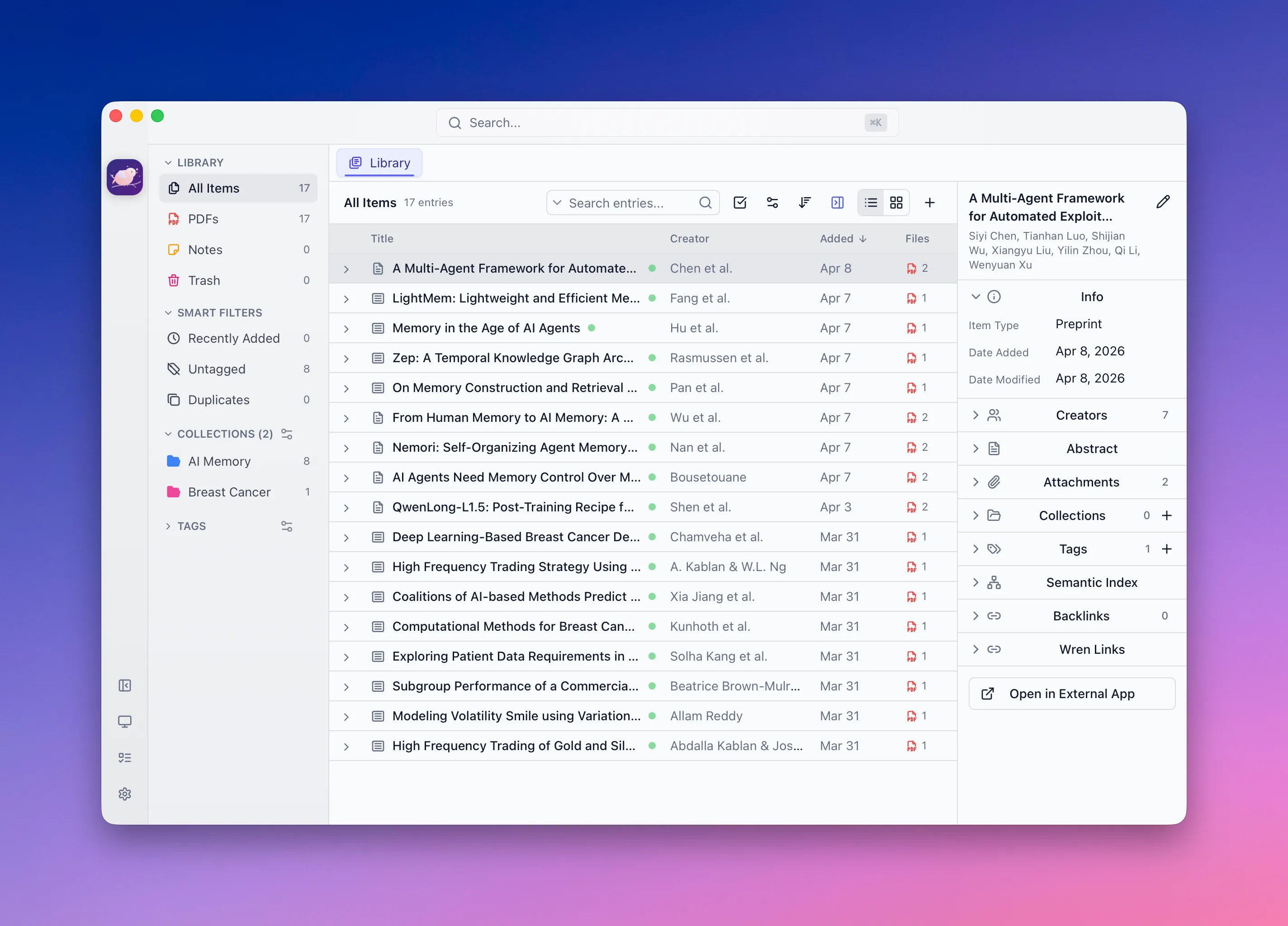 Library — All Items